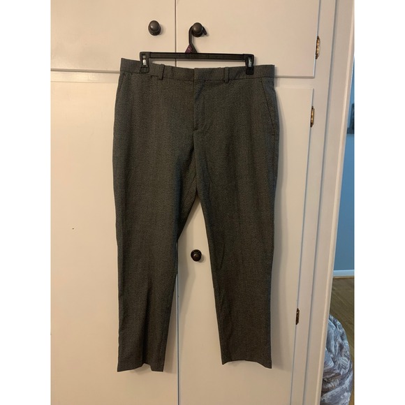 Perry Ellis Portfolio Slim Stretch Dress Pants Gray Textured‎ 36x30 - Picture 1 of 3